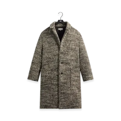 Kith &Kin Plush Boucle Bergen Coat "Hallow"