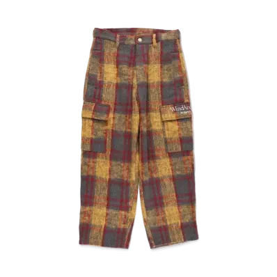 WIND AND SEA Shaggy Plaid Cargo PT "Amber"