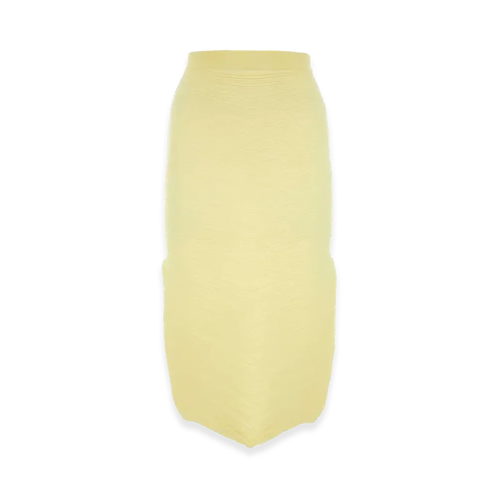 Bottega Veneta Women's Stretch Cotton Blend Skirt "Yellow"
