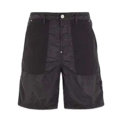 Stone Island L1932 Polyester Tela with David Light-TC Comfort Fit Bermuda Shorts - 24SS "Black"