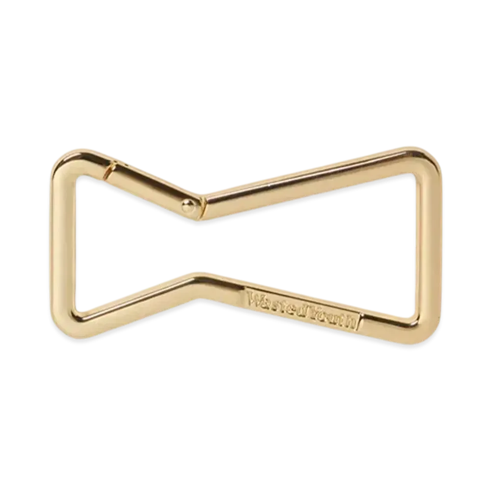Wasted Youth Ribbon Carabiner "Gold"
