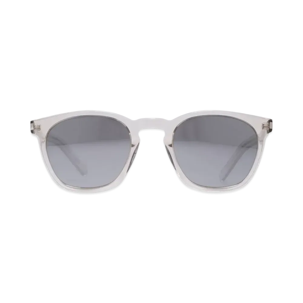 SAINT LAURENT SL 28 SLIM-006 Front: "BEIGE" Temple: "BEIGE" Lens: "SILVER"