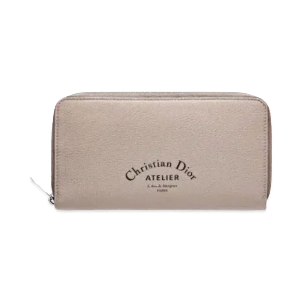 Dior Grain Calfskin Leather Wallet "Toop"