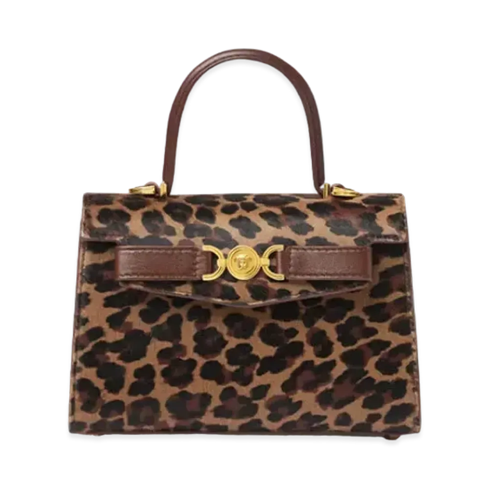 Versace Leopard Medusa '95 Small Handbag "Animalier"