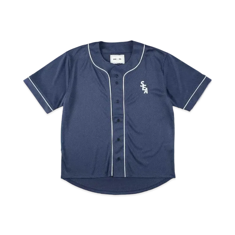 WIND AND SEA S_E_A (DOT) Baseball Shirt "Navy"
