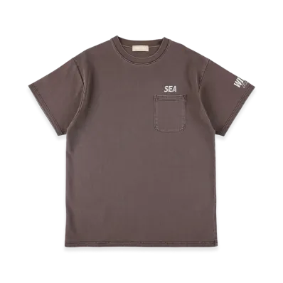 WIND AND SEA Pigment Pocket Tee "Brown"