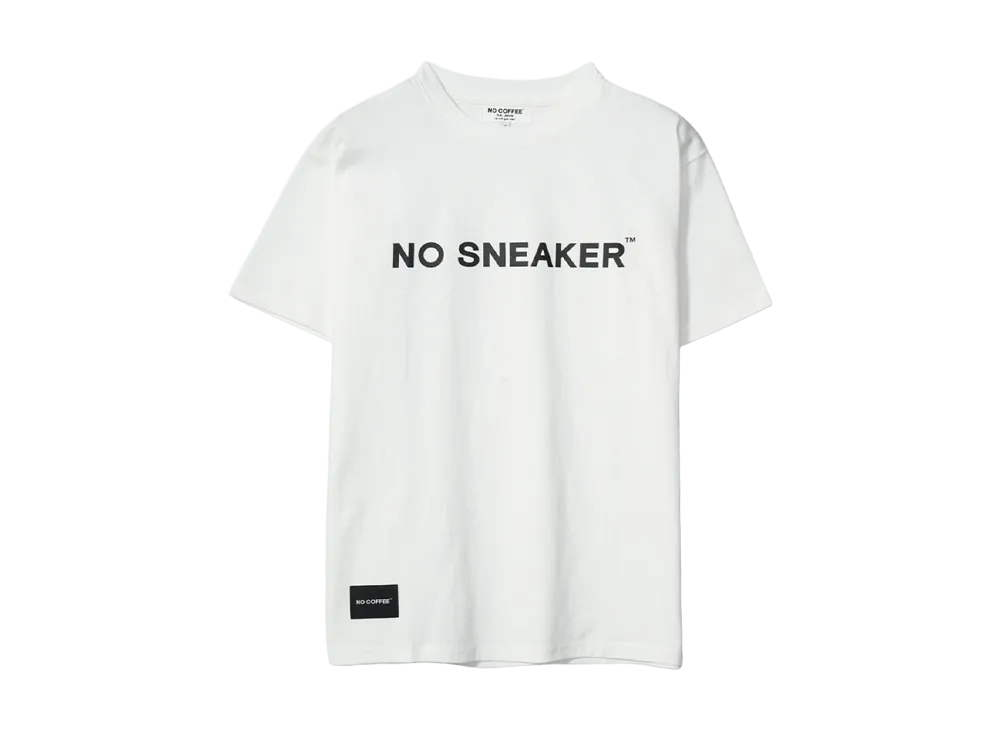 NO COFFEE \ NO SNEAKER T-SHIRT "WHITE"