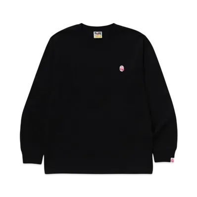 A BATHING APE Abc Camo One Point Ls Tee "Black/Pink"
