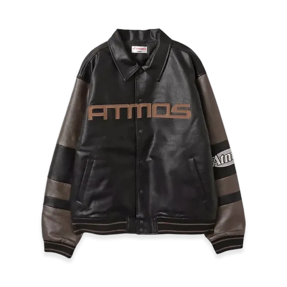 atmos x HONDA Synthesis Leather Jacket "Black"