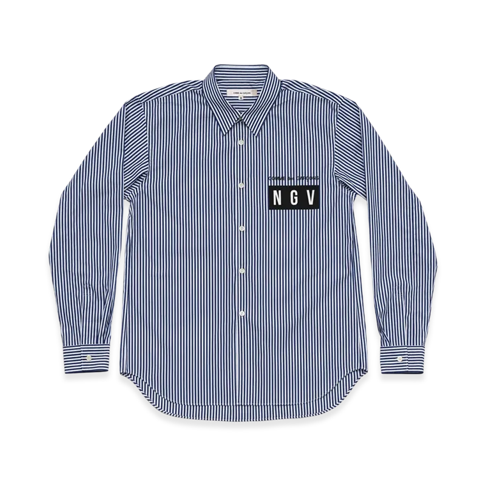 COMME des GARCONS x NGV Front Print Shirt "Blue"