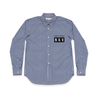 COMME des GARCONS x NGV Front Print Shirt "Blue"