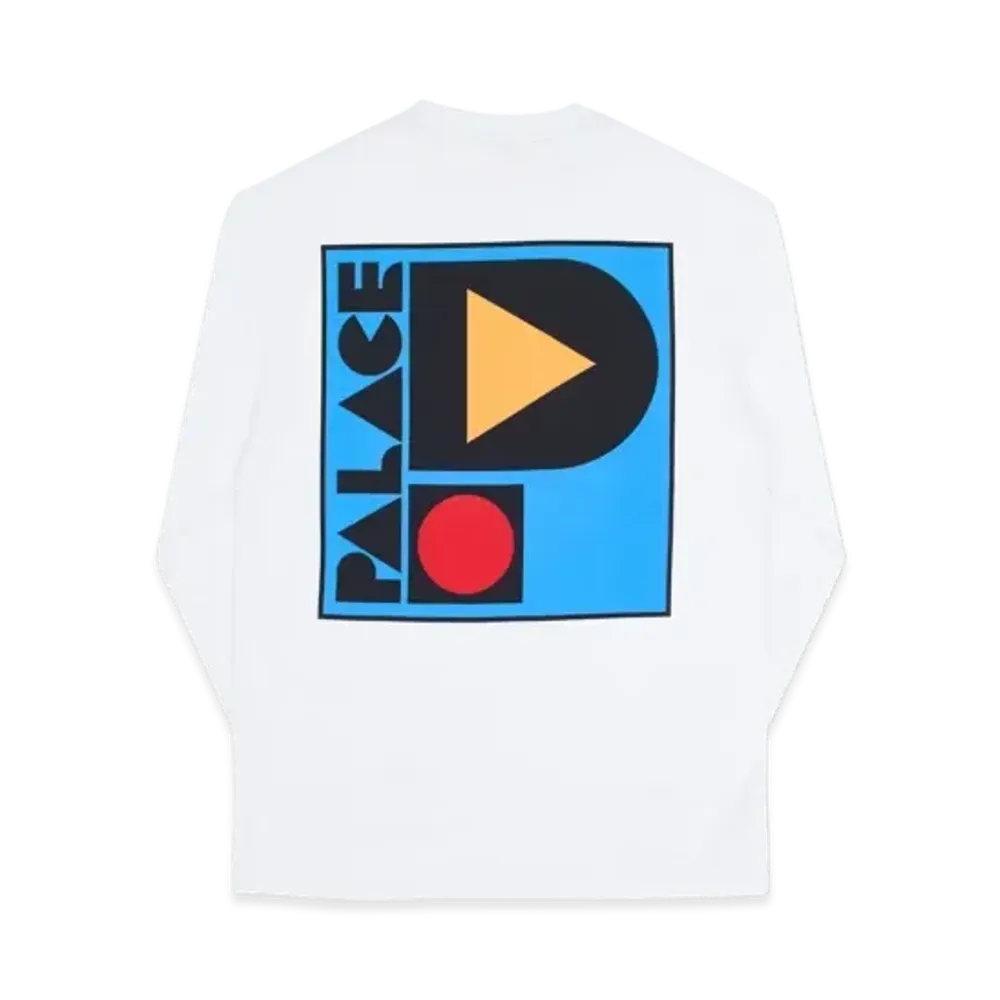 PALACE Geo P Longsleeve "White"