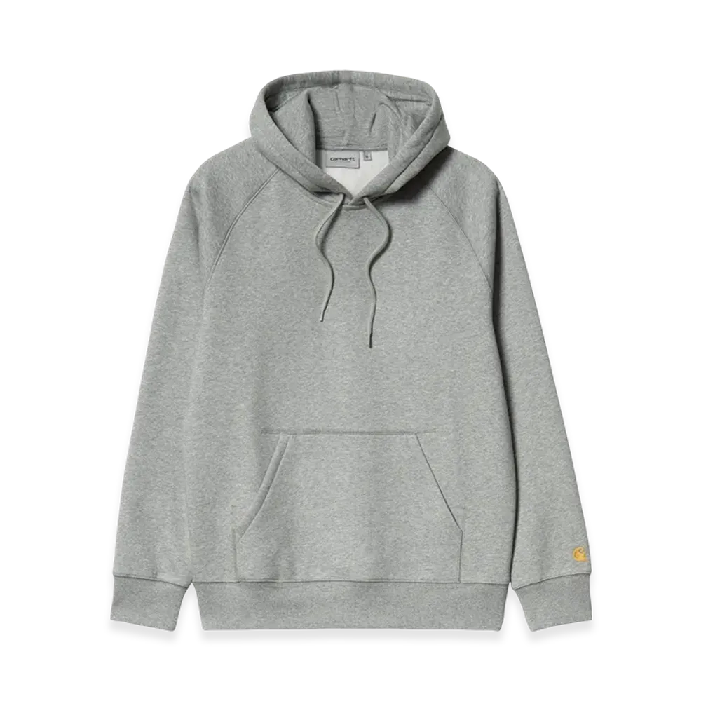 Carhartt WIP Hooded Chase Sweat "Grey Heather/Gold"