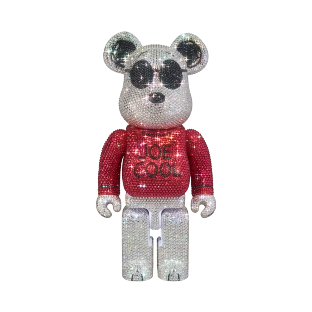 MEDICOM TOY "BEARBRICK" Crystal Decorate Joe Cool 400%