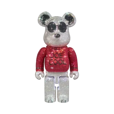 MEDICOM TOY "BEARBRICK" Crystal Decorate Joe Cool 400%