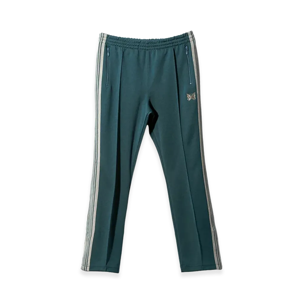 NEEDLES Narrow Track Pant Poly Smooth "Green"