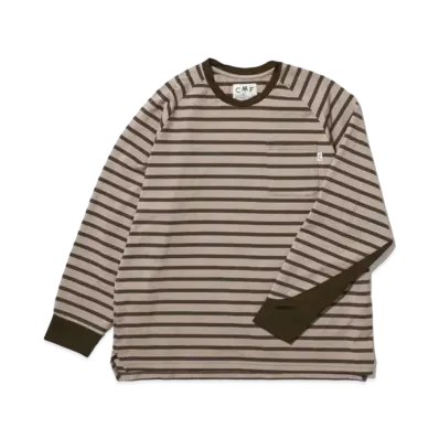 CMF OUTDOOR GARMENT Border Tee L/S -2024FW- "Greige"