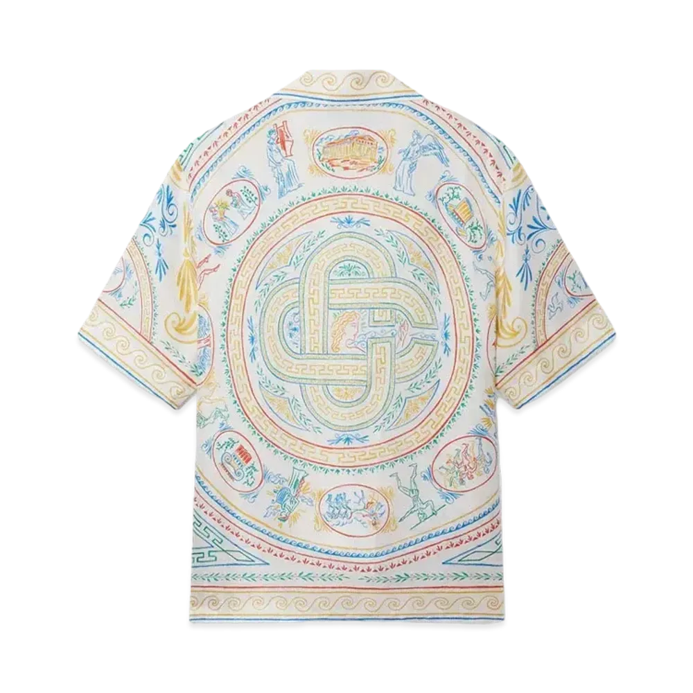 Casablanca Crayon Vase Silk Shirt "Multi"