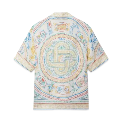 Casablanca Crayon Vase Silk Shirt "Multi"