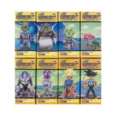 Banpresto Assembly Dragon Ball Kai World Collectable Figure Vol.4 Legendary Super Saiyan Special Color Ver. Complete 8 Piece Set