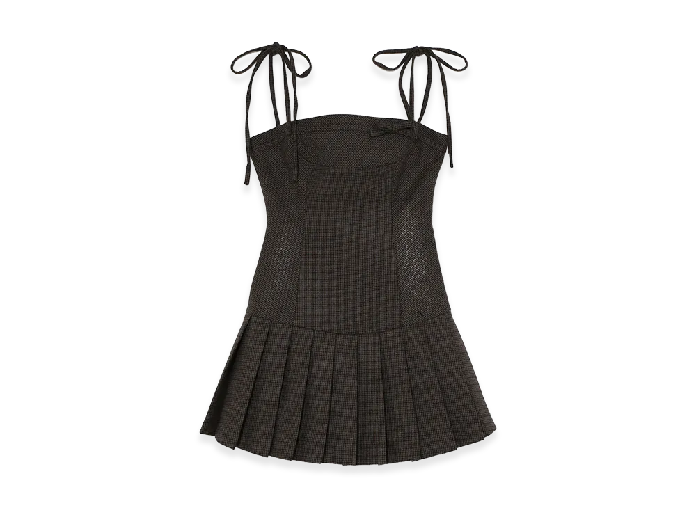 ANDMARY Women's Rachel Check Mini Dress "Beige"