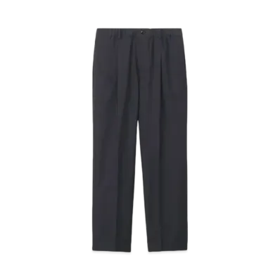 Goldwin Paper Polyester One-Pleat Pants (Unisex) "Black"