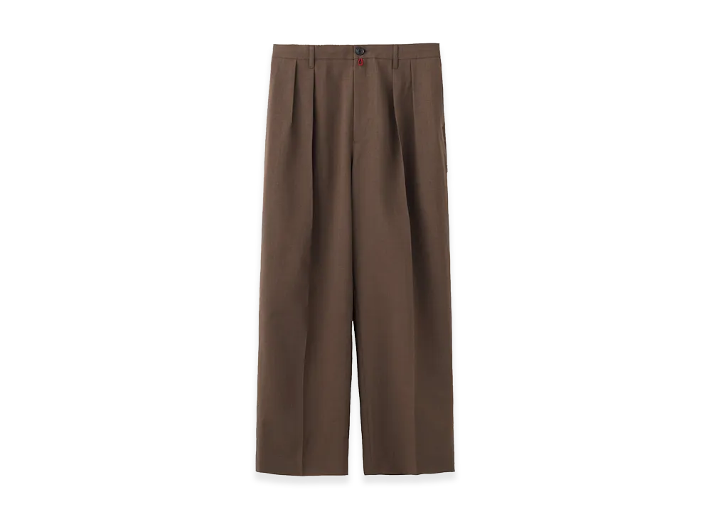 SEDAN ALL-PURPOSE Ventilation Wide Slacks "Brown"