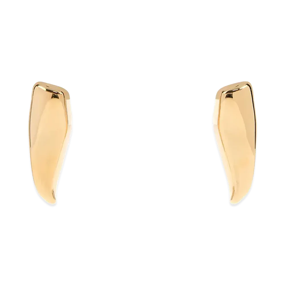 Bottega Veneta Women's Large Prisma Earrings "Gold"