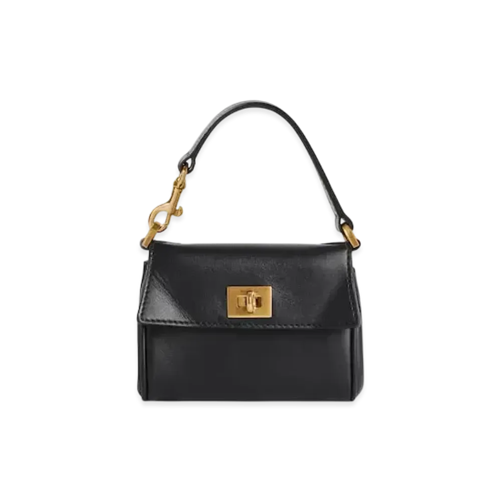 BALENCIAGA Rodeo Micro Bag Charm "Black"