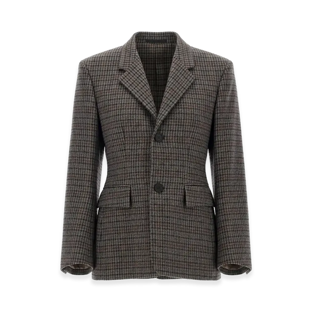 BALENCIAGA Women's Hourglass Blazer "Brown"