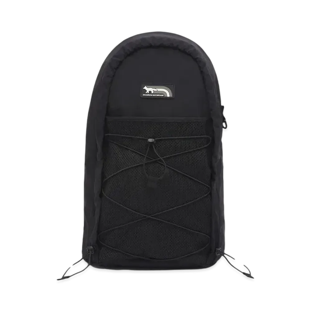 Maison Kitsune Flash Fox Backpack "Black"