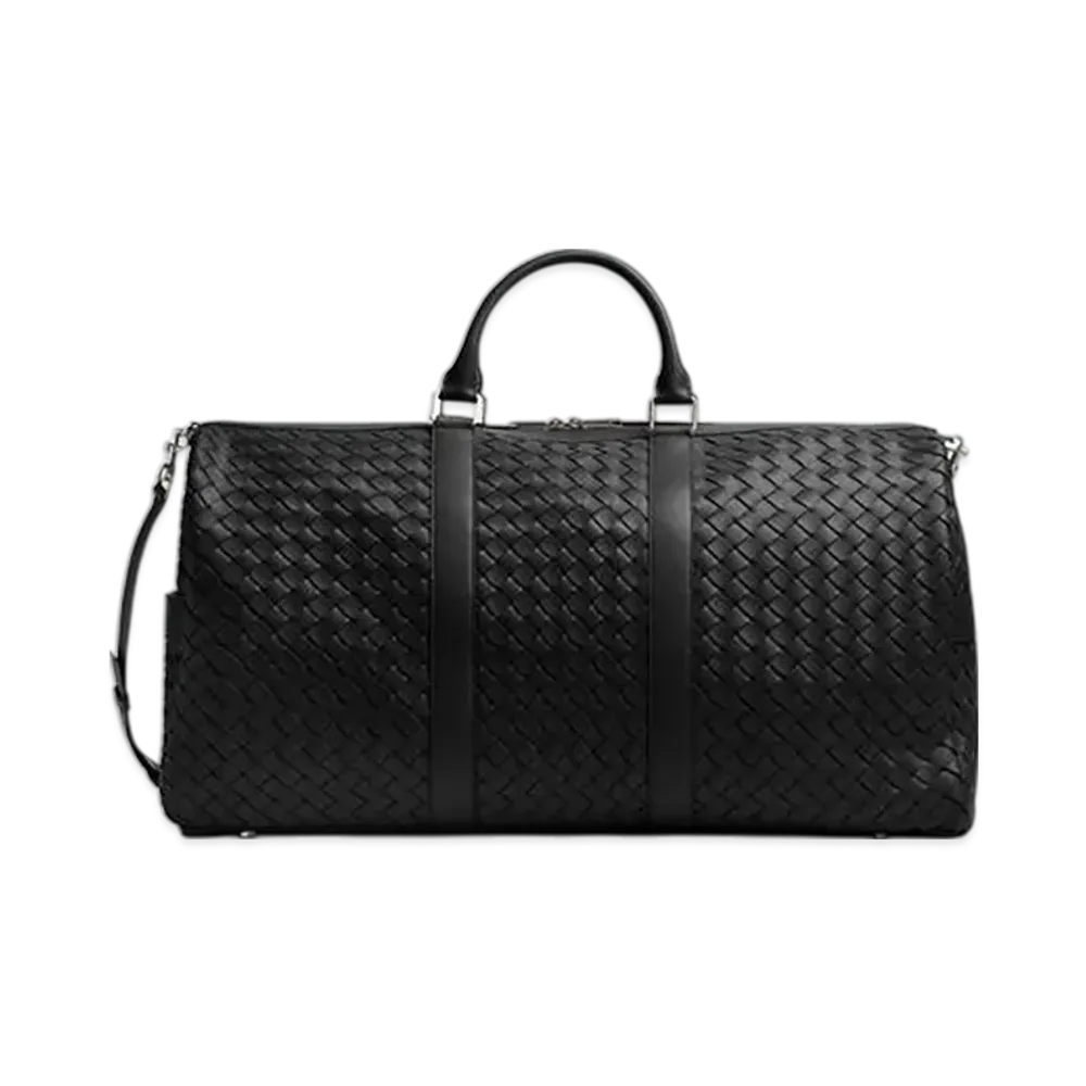 Bottega Veneta Large Intrecciato Duffle "Black"