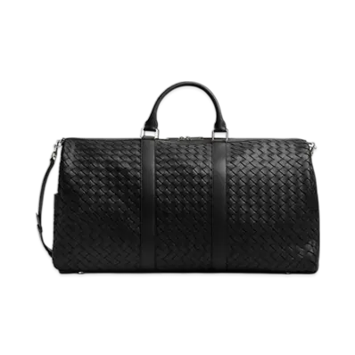 Bottega Veneta Large Intrecciato Duffle "Black"