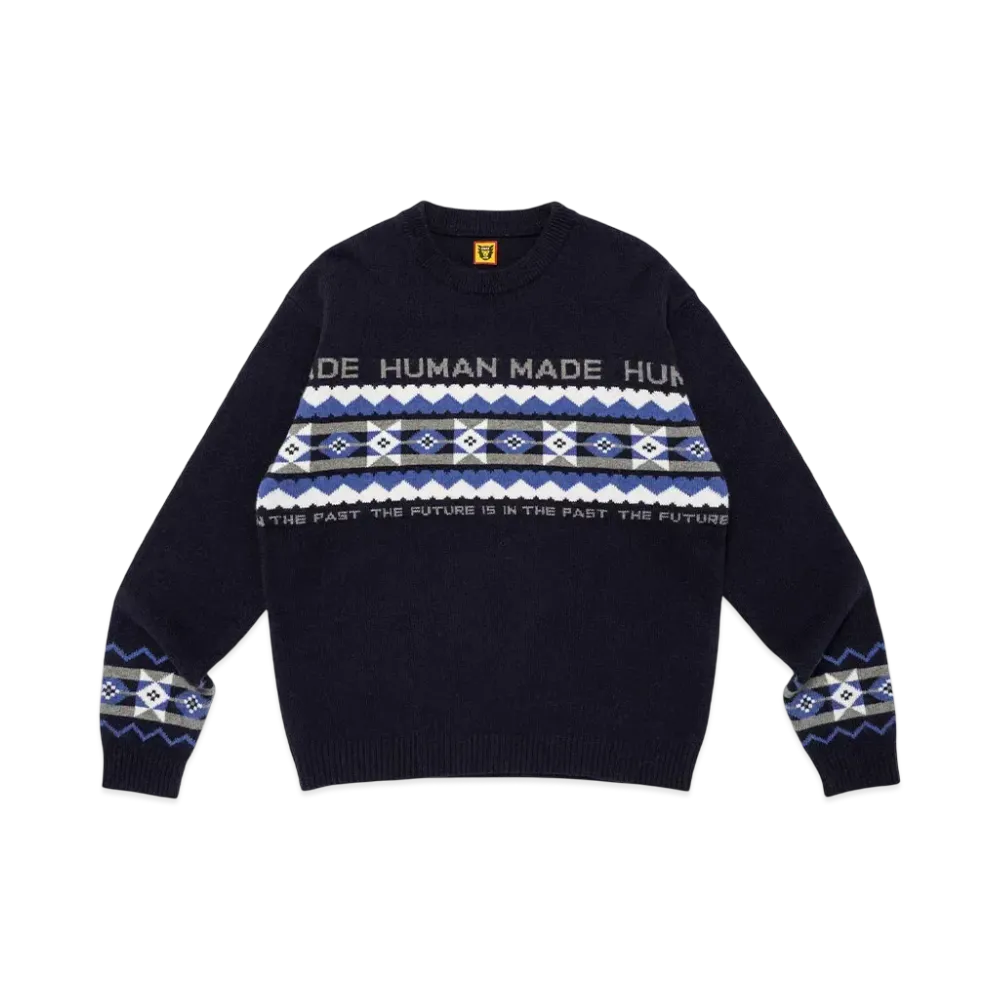 HUMAN MADE Nordic Knit Sweater "Navy"
