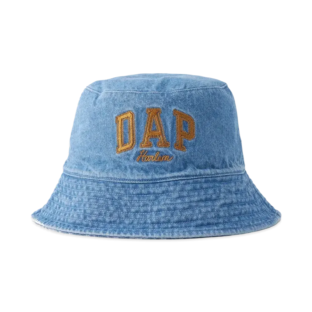 GAP DAP Logo Denim Bucket Hat (Unisex) "Light Indigo"