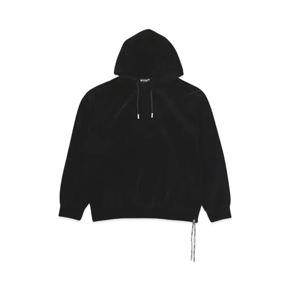 mastermind WORLD Boxy Velour Hoodie "Black"