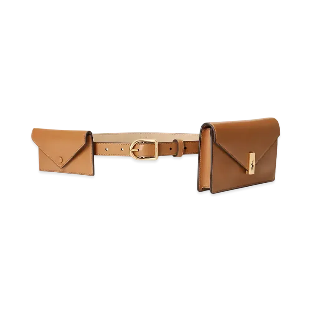 Polo Ralph Lauren Polo ID Leather Wallet Belt "Brown"