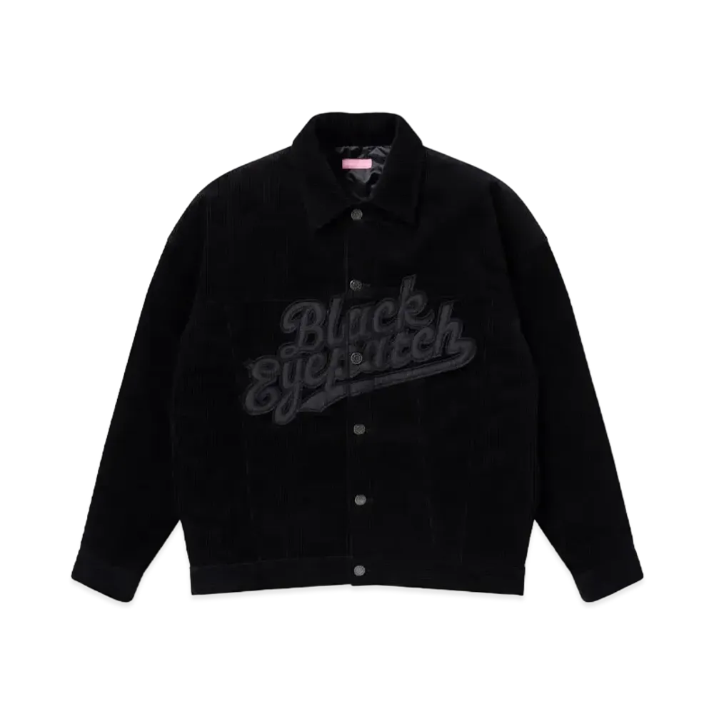 Blackeyepatch Team Script Corduroy Trucker Jacket "Black"