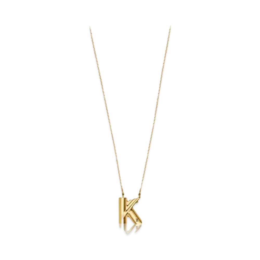 Louis Vuitton LV & Me Necklace Letter K "Gold"