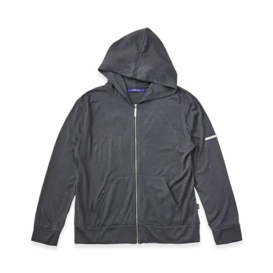FEELS. Rayon Zip Up Hoodie "Gray"