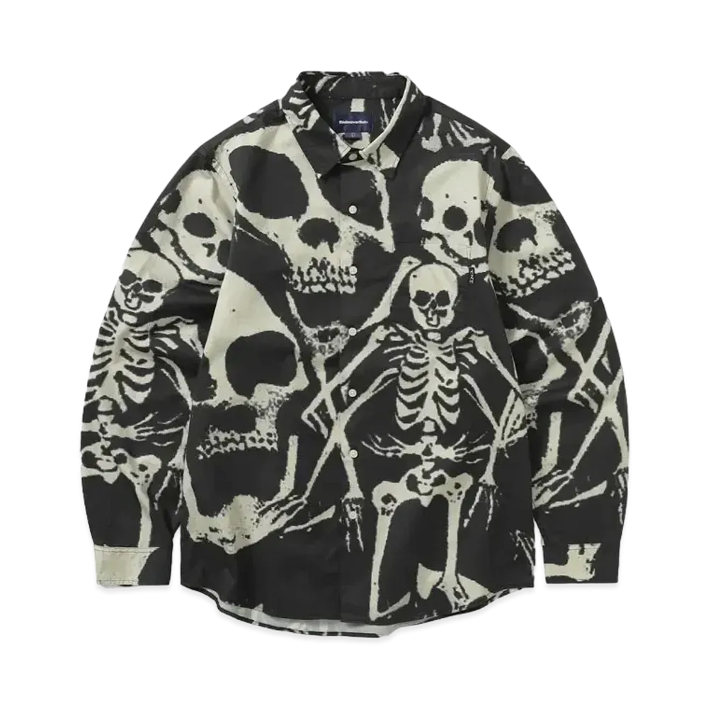 thisisneverthat Skeletons Shirt "Washed Black"