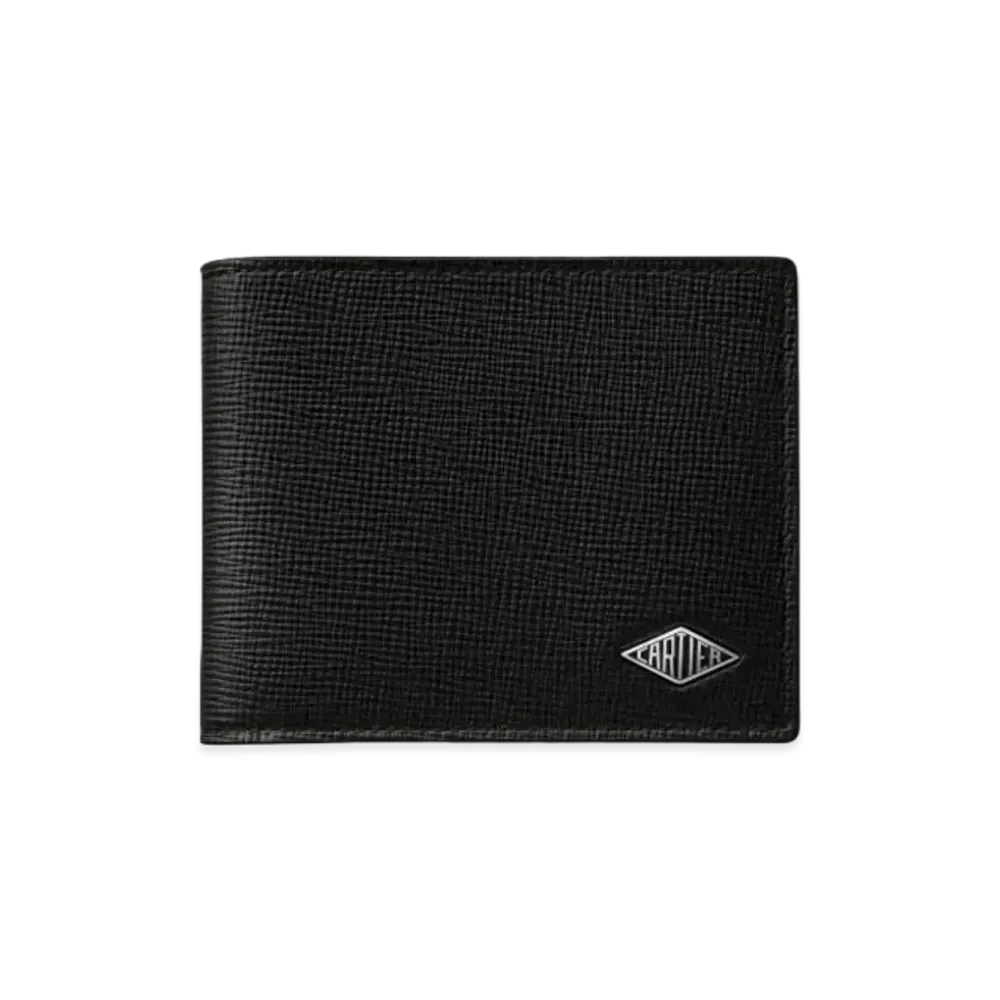 Cartier Losange Coin/Banknote/Credit Card Wallet "Black"