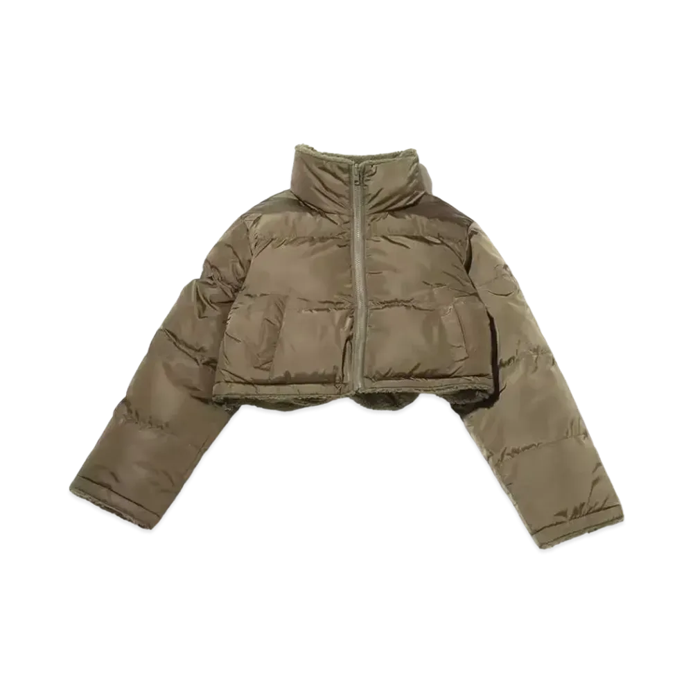 atmos pink Reversible Short Padded Jacket "Khaki"