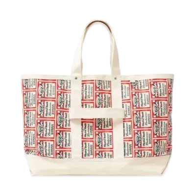 Wasted Youth x Budweiser WYxBW PATTERN PRINT TOTE BAG "White" / VERDY