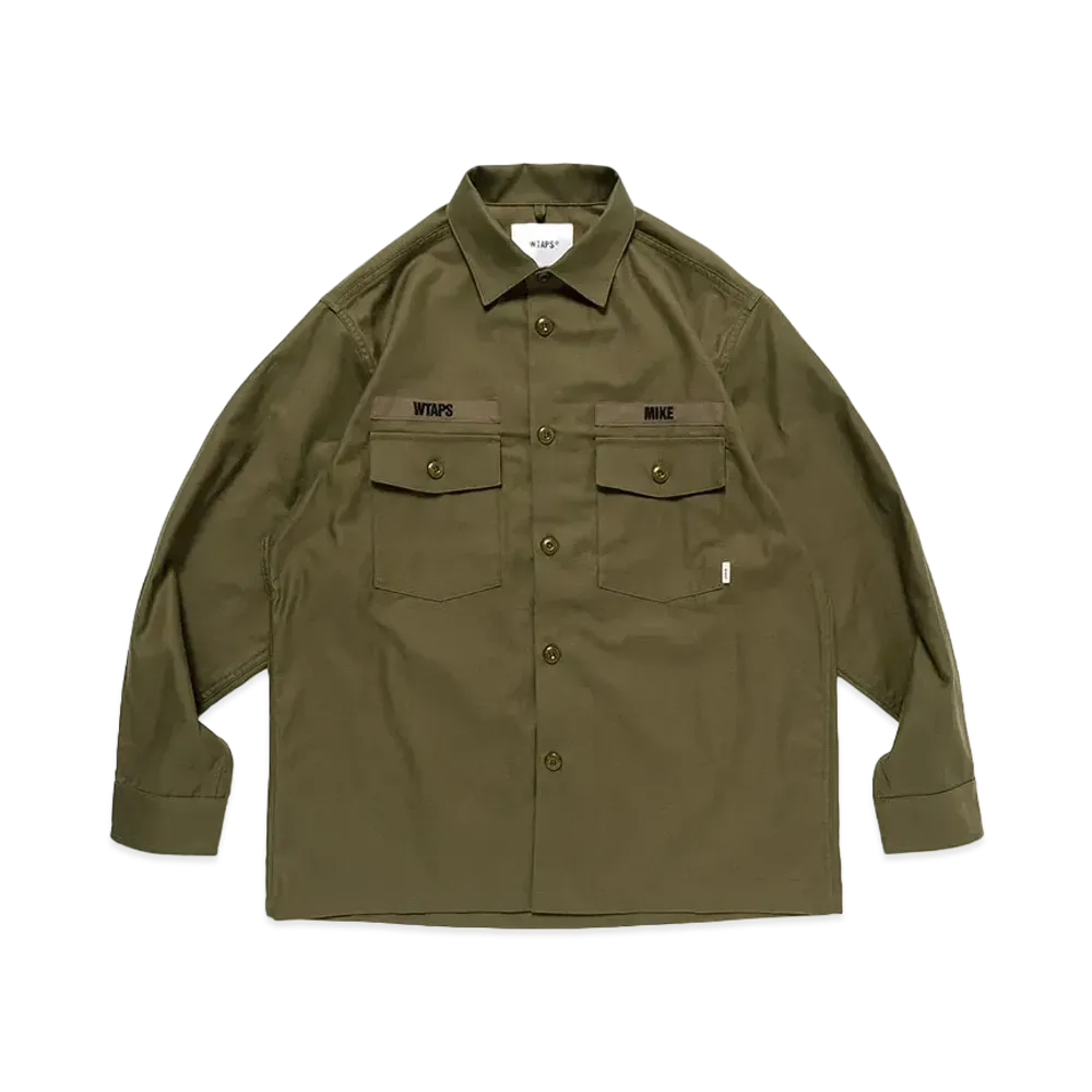 WTAPS CBW / LS / Cotton Satin "Olive Drab"