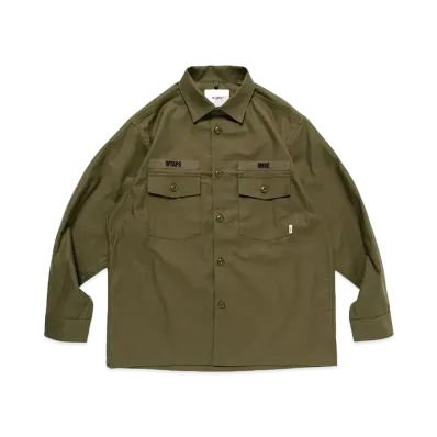 WTAPS CBW / LS / Cotton Satin "Olive Drab"