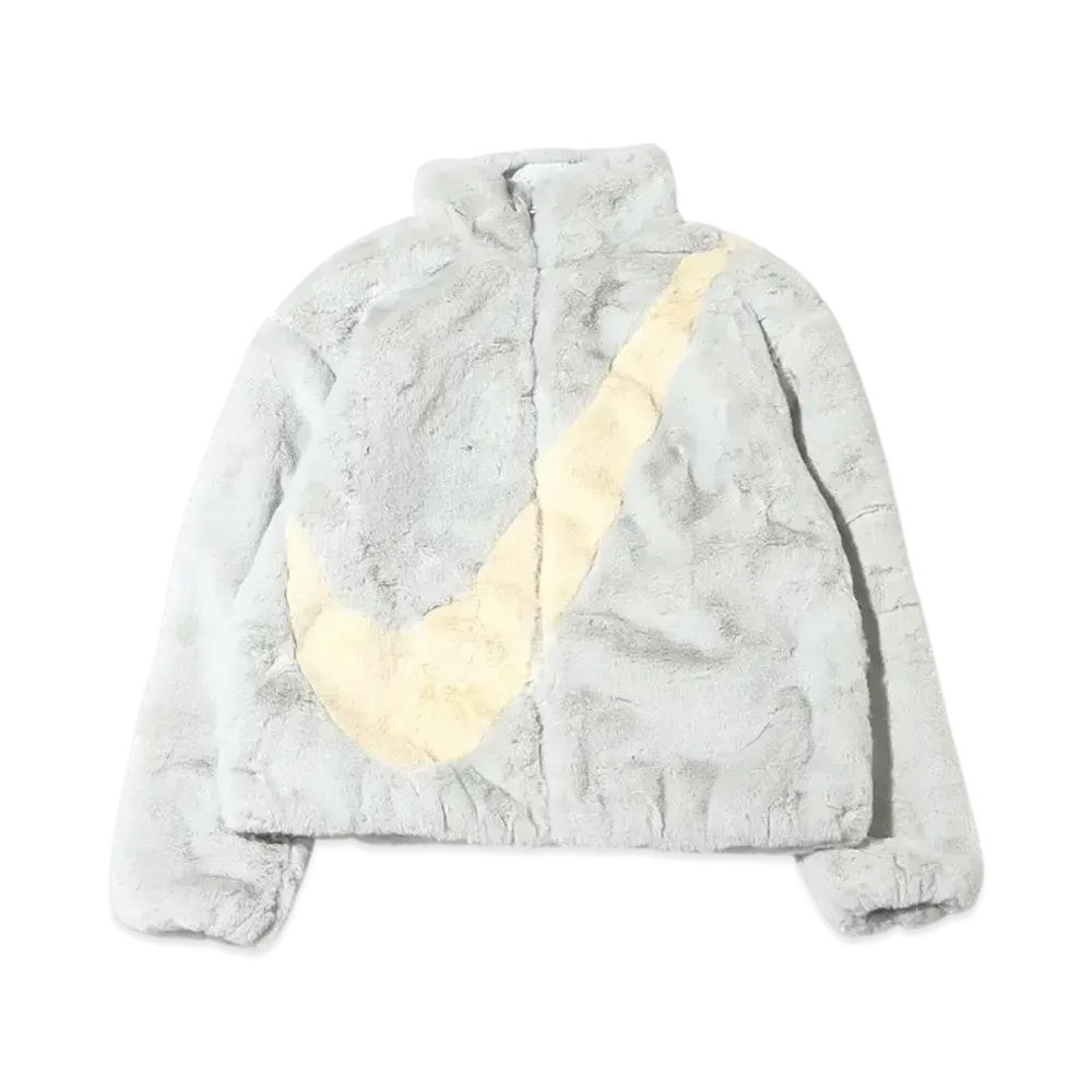 Nike AS W NSW Jacket Faux Fur Swoosh "Photon Dudt"