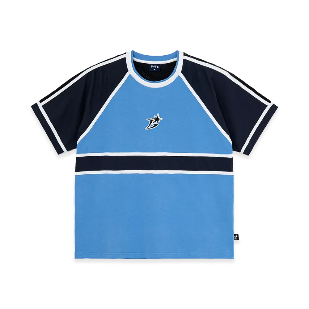 BoTT Mesh Paneled Tee "Slate Blue"