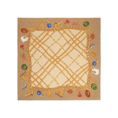 Burberry Women's Scarf "Neutrals/White"