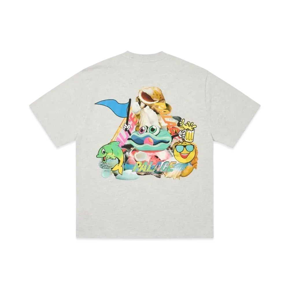 PALACE P Sea T-Shirt "Grey Marl"
